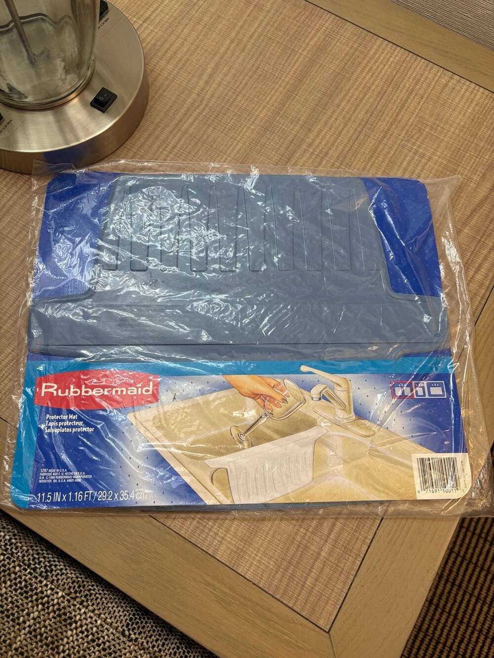 Rubbermaid Twin Sink Divider Protector Mat Model 1297 Slate Blue New Sealed